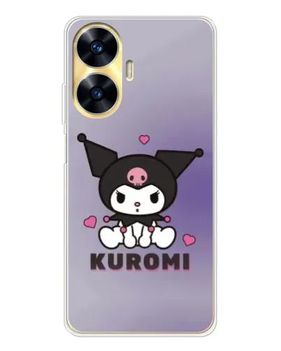 Чехол для Realme C56 с картинкой «Kuromi — фиолетовый арт»