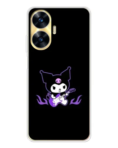 Чехол для Realme C56 с картинкой «Электрическая Kuromi»