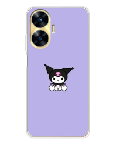 Чехол для Realme C56 с картинкой «Kuromi — фиолетовый минимализм»