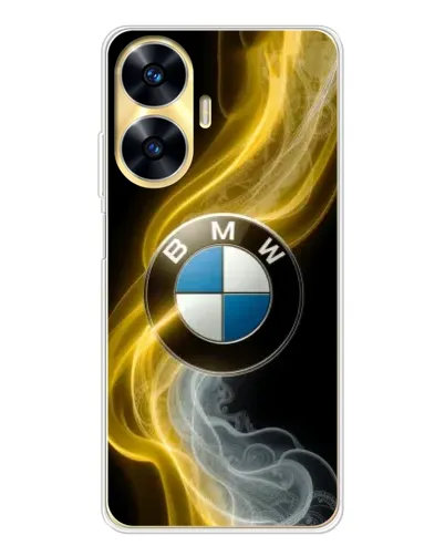 Чехол для Realme C56 с картинкой «Золотистый дым BMW» Чехол для Realme C56 с картинкой «Золотистый дым BMW»