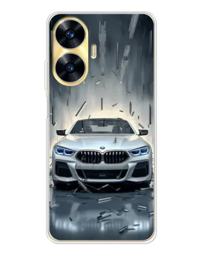 Чехол для Realme C56 с картинкой «BMW в свете фар» Чехол для Realme C56 с картинкой «BMW в свете фар»