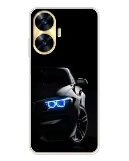 Чохол для Realme C56 з картинкою «BMW — нічний погляд»