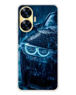 Чохол для Realme C56 з картинкою «BMW під дощем»