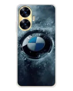 Чохол для Realme C56 з картинкою «Логотип BMW — лід»