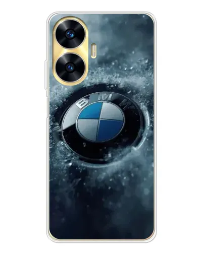 Чехол для Realme C56 с картинкой «Логотип BMW — лед» Чехол для Realme C56 с картинкой «Логотип BMW — лед»