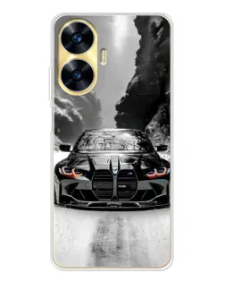 Чохол для Realme C56 з картинкою «BMW — акварельний дрифт»