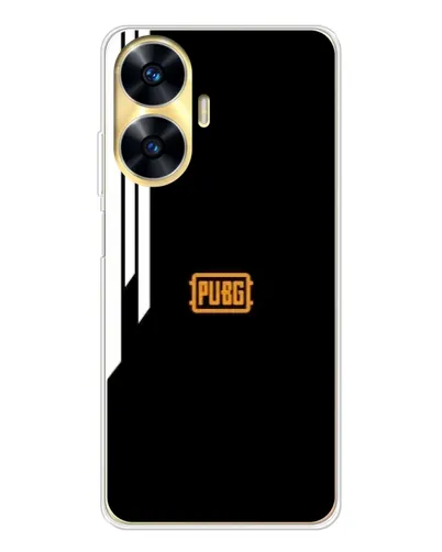 Чехол для Realme C56 с картинкой «PUBG — вертикальные линии» Чехол для Realme C56 с картинкой «PUBG — вертикальные линии»
