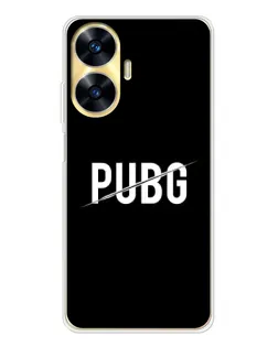 Чохол для Realme C56 з картинкою «PUBG — білий логотип» Чохол для Realme C56 з картинкою «PUBG — білий логотип»