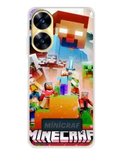 Чохол для Realme C56 з картинкою «Minecraft герої гри» Чохол для Realme C56 з картинкою «Minecraft герої гри»