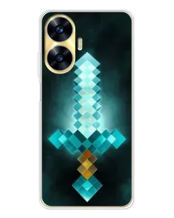 Чохол для Realme C56 з картинкою «Алмазний меч неон» Чохол для Realme C56 з картинкою «Алмазний меч неон»