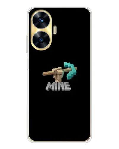 Чехол для Realme C56 с картинкой «Алмазная кирка»