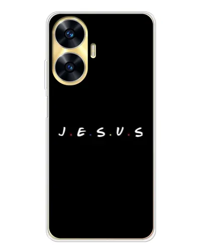 Чехол для Realme C56 с картинкой «Точки веры J.E.S.U.S.» Чехол для Realme C56 с картинкой «Точки веры J.E.S.U.S.»