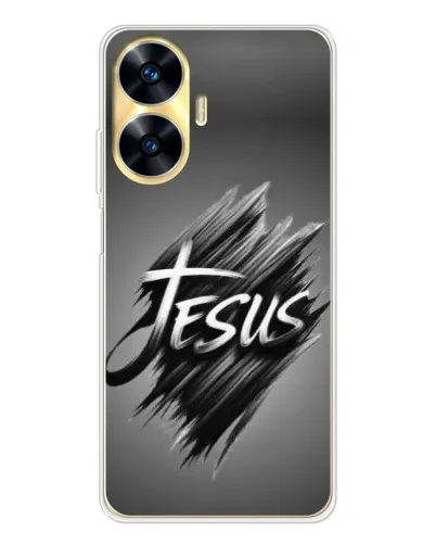 Чехол для Realme C56 с картинкой «Надпись Jesus Graffiti» Чехол для Realme C56 с картинкой «Надпись Jesus Graffiti»
