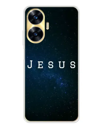 Чехол для Realme C56 с картинкой «Звездное небо Jesus» Чехол для Realme C56 с картинкой «Звездное небо Jesus»