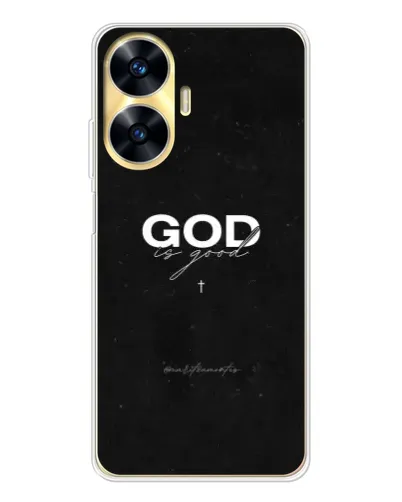 Чехол для Realme C56 с картинкой «GOD — Бог над всем» Чехол для Realme C56 с картинкой «GOD — Бог над всем»