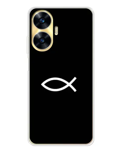 Чехол для Realme C56 с картинкой «Символ рыбы Jesus» Чехол для Realme C56 с картинкой «Символ рыбы Jesus»