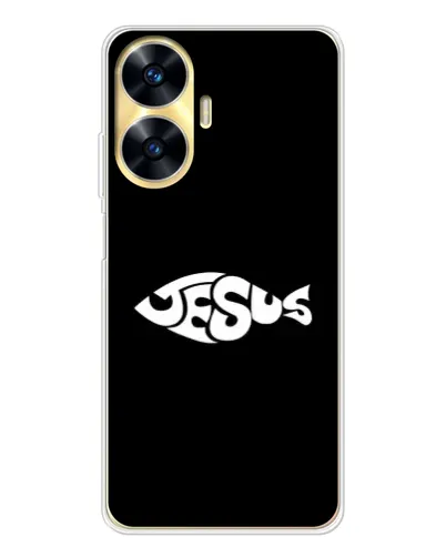 Чехол для Realme C56 с картинкой «Рыба Jesus» Чехол для Realme C56 с картинкой «Рыба Jesus»
