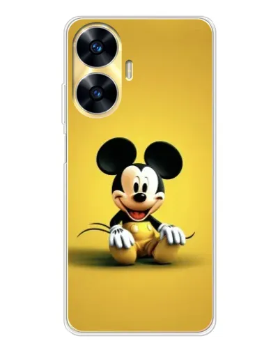 Чехол для Realme C56 с картинкой «Микки на желтом» Чехол для Realme C56 с картинкой «Микки на желтом»