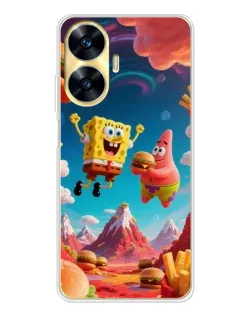 Чехол для Realme C56 с картинкой «Космический фастфуд» Чехол для Realme C56 с картинкой «Космический фастфуд»