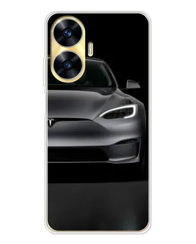 Чехол для Realme C56 с картинкой «Tesla Model S Look» Чехол для Realme C56 с картинкой «Tesla Model S Look»