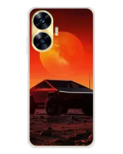 Чехол для Realme C56 с картинкой «Cybertruck на Марсе» Чехол для Realme C56 с картинкой «Cybertruck на Марсе»