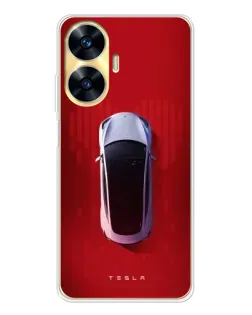 Чехол для Realme C56 с картинкой «Tesla Top View» Чехол для Realme C56 с картинкой «Tesla Top View»