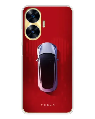Чехол для Realme C56 с картинкой «Tesla Top View» Чехол для Realme C56 с картинкой «Tesla Top View»