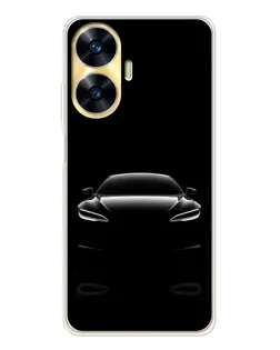 Чехол для Realme C56 с картинкой «Силуэт Tesla Night» Чехол для Realme C56 с картинкой «Силуэт Tesla Night»