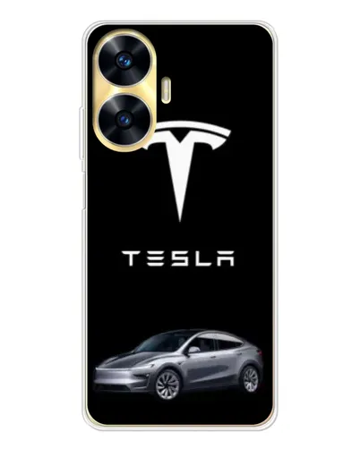 Чехол для Realme C56 с картинкой «Tesla Model Y» Чехол для Realme C56 с картинкой «Tesla Model Y»