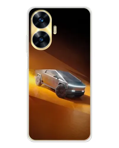 Чехол для Realme C56 с картинкой «Cybertruck в пустыне» Чехол для Realme C56 с картинкой «Cybertruck в пустыне»