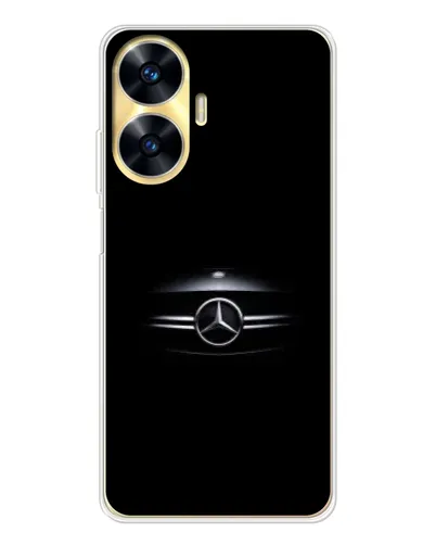 Чехол для Realme C56 с картинкой «Mercedes — абстрактные линии» Чехол для Realme C56 с картинкой «Mercedes — абстрактные линии»