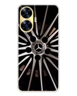 Чехол для Realme C56 с картинкой «Диск Mercedes»