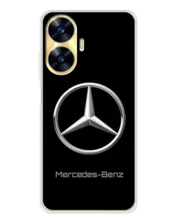 Чехол для Realme C56 с картинкой «Mercedes Silver Logo»