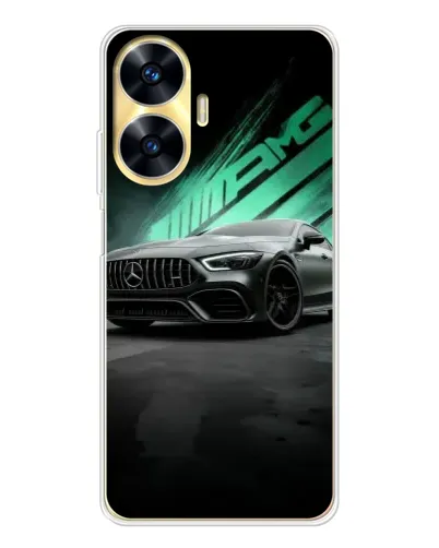 Чехол для Realme C56 с картинкой «Темный Mercedes AMG» Чехол для Realme C56 с картинкой «Темный Mercedes AMG»