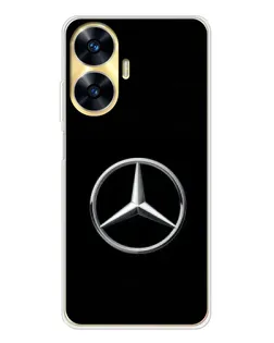 Чехол для Realme C56 с картинкой «Mercedes классический лого»
