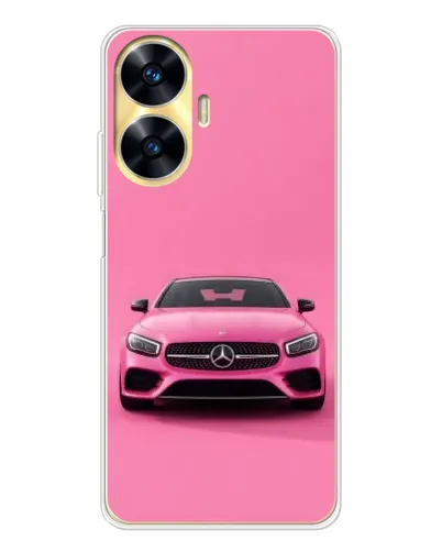 Чехол для Realme C56 с картинкой «Розовый Mercedes AMG» Чехол для Realme C56 с картинкой «Розовый Mercedes AMG»