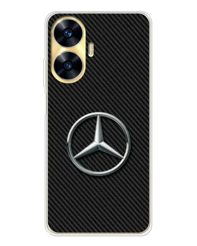 Чехол для Realme C56 с картинкой «Карбоновый Mercedes стиль» Чехол для Realme C56 с картинкой «Карбоновый Mercedes стиль»