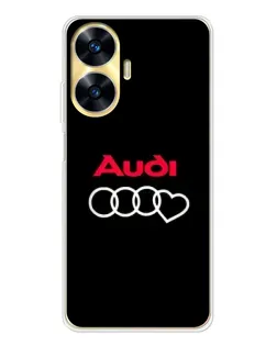 Чехол для Realme C56 с картинкой «Логотип Audi Heart» Чехол для Realme C56 с картинкой «Логотип Audi Heart»