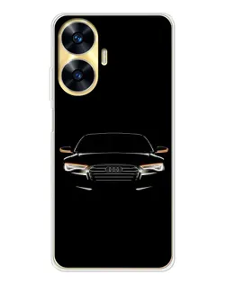Чехол для Realme C56 с картинкой «Audi — ночной контур» Чехол для Realme C56 с картинкой «Audi — ночной контур»