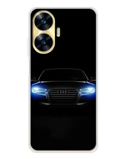Чехол для Realme C56 с картинкой «Audi в неоне» Чехол для Realme C56 с картинкой «Audi в неоне»