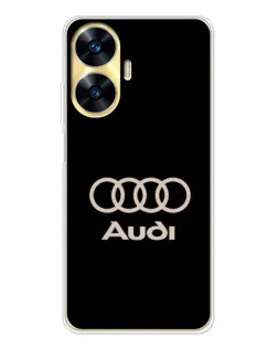Чехол для Realme C56 с картинкой «Audi — золотой логотип» Чехол для Realme C56 с картинкой «Audi — золотой логотип»