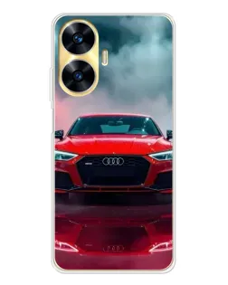 Чехол для Realme C56 с картинкой «Audi RS — красный стиль» Чехол для Realme C56 с картинкой «Audi RS — красный стиль»