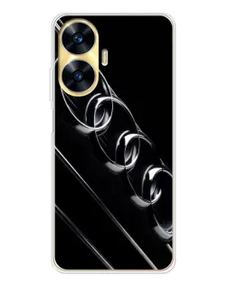 Чехол для Realme C56 с картинкой «Audi — абстрактные кольца» Чехол для Realme C56 с картинкой «Audi — абстрактные кольца»