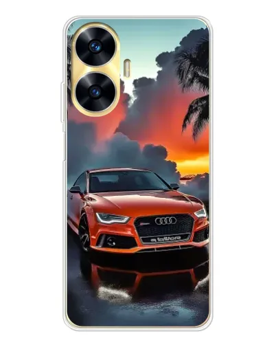 Чехол для Realme C56 с картинкой «Audi — закат» Чехол для Realme C56 с картинкой «Audi — закат»