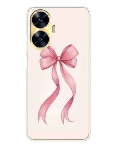 Чехол для Realme C56 с картинкой «Розовый бант»