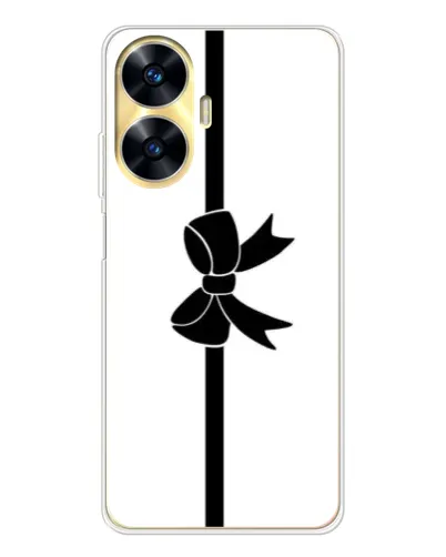 Чехол для Realme C56 с картинкой «Вертикальный бант»
