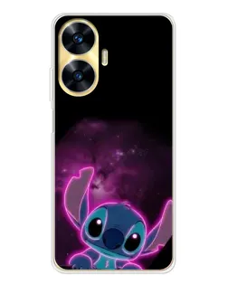 Чехол для Realme C56 с картинкой «Неоновый Stitch» Чехол для Realme C56 с картинкой «Неоновый Stitch»