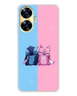 Чехол для Realme C56 с картинкой «Stitch и Angel Love» Чехол для Realme C56 с картинкой «Stitch и Angel Love»