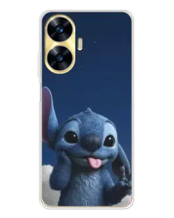 Чехол для Realme C56 с картинкой «Стич в облаках» Чехол для Realme C56 с картинкой «Стич в облаках»