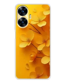 Чехол для Realme C56 с картинкой «Золотые лепестки» Чехол для Realme C56 с картинкой «Золотые лепестки»